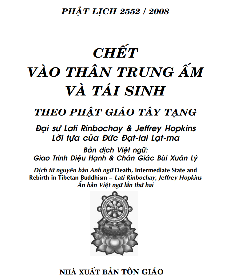 Chết vào thân trung ấm và tái sinh – theo truyền thống Phật giáo Tây tạng