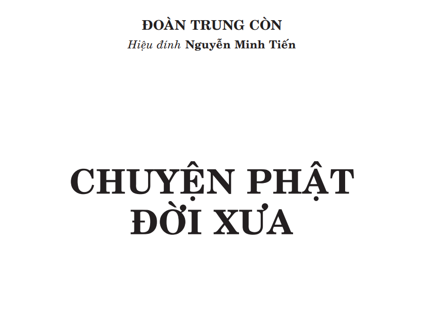 Chuyện Phật đời xưa