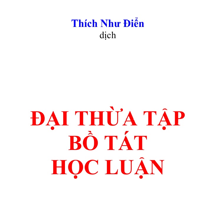 Đại thừa tập Bồ tát học luận